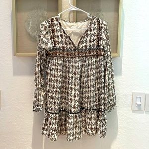 Zara Boho Embroidered Soft Collection Dress